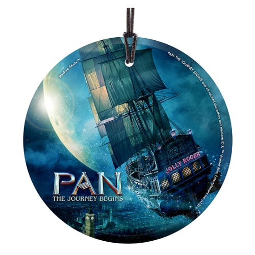 Pan: The Journey Begins The Jolly Roger StarFire Prints Hanging Glass Ornament